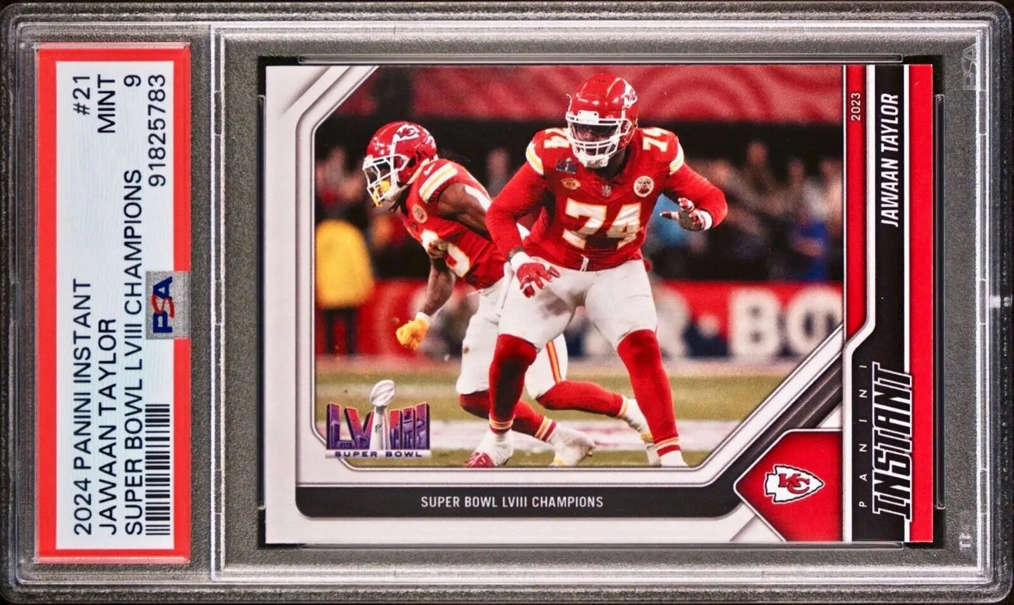 Jawaan Taylor 2023 Panini NFL Superbowl Champions #21 Card PSA 9 Mint - Football Card Single