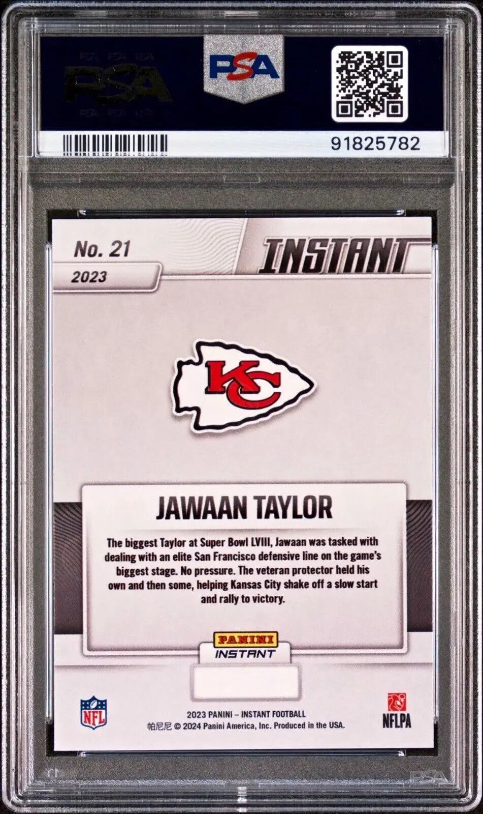 Jawaan Taylor 2023 Panini NFL Superbowl Champions #21 Card PSA 9 Mint - Football Card Single