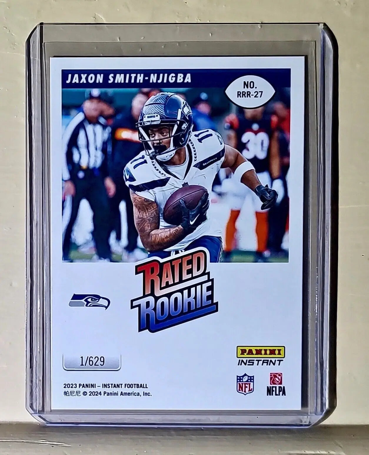 Jaxon Smith-Njigba 2023 Panini NFL Rated Rookie Retro #27 Card Seahawks 1/629 - Football Card Single