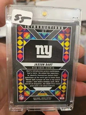 Jaxson Dart 2025 Panini Mosaic Rookie Introductions #2 Rookie Giants