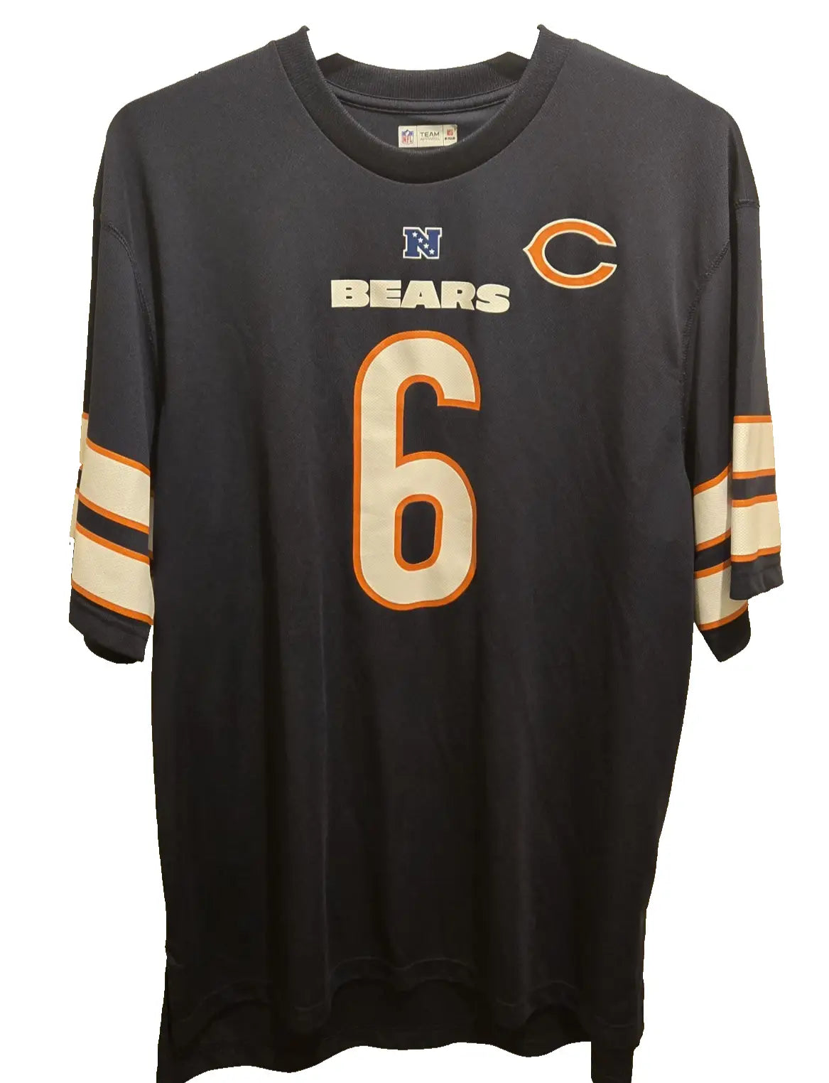Jay Cutler #6 Chicago Bears Jersey 2XL Team Apparel NFL NFC Navy Blue Pre-Owned - Apparel