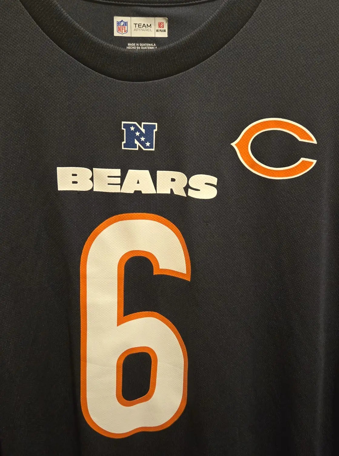 Jay Cutler #6 Chicago Bears Jersey 2XL Team Apparel NFL NFC Navy Blue Pre-Owned - Apparel