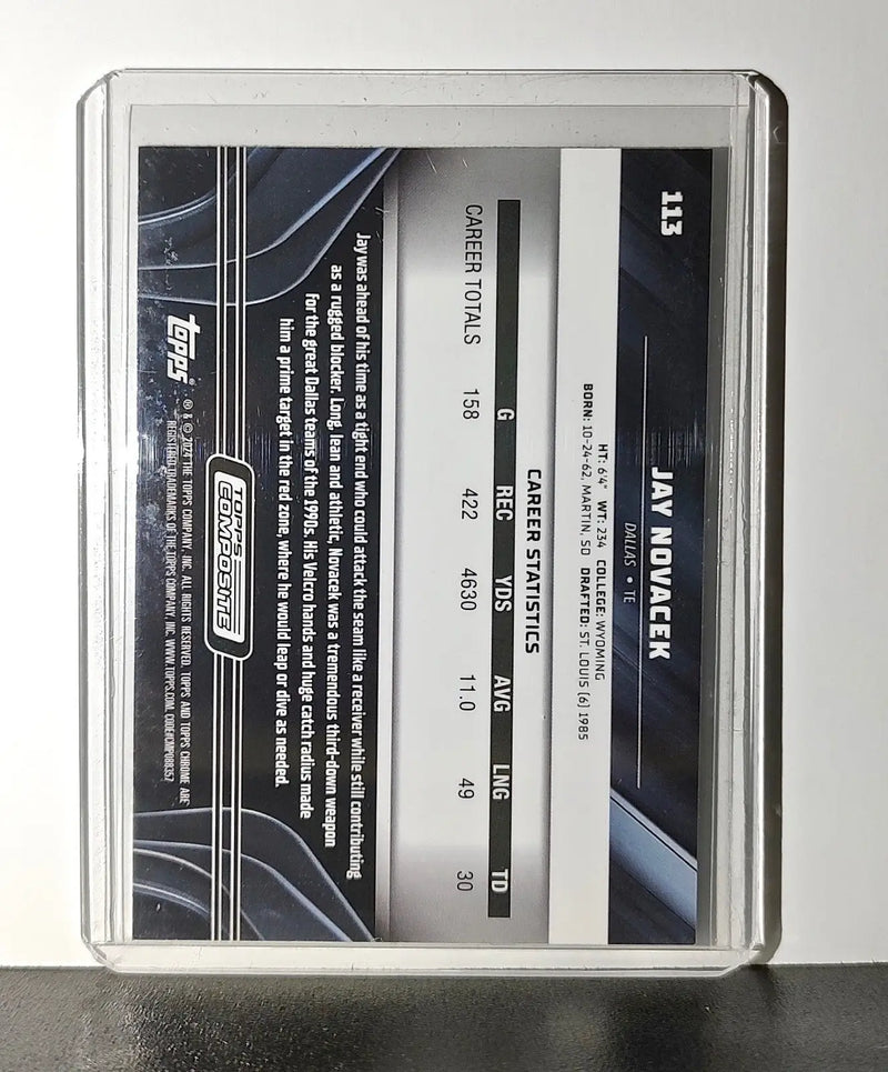 Jay Novacek 2023 Topps Chrome Black NFL #113 Football Card Dallas Cowboys