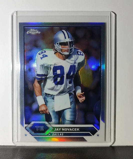 Jay Novacek 2023 Topps Chrome NFL #28 Refractor Card Dallas Cowboys - Football Card Single