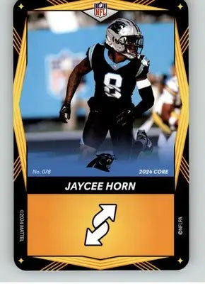 Jaycee Horn - 2024 UNO Elite Core Edition - Yellow - #078 - Football - Football Card Single