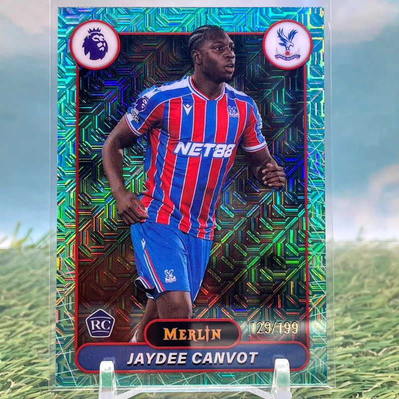 Jaydee Canvot 25-26 Topps Merlin Aqua Mojo Refractor /199 RC #78 Crystal Palace - Soccer Card Single