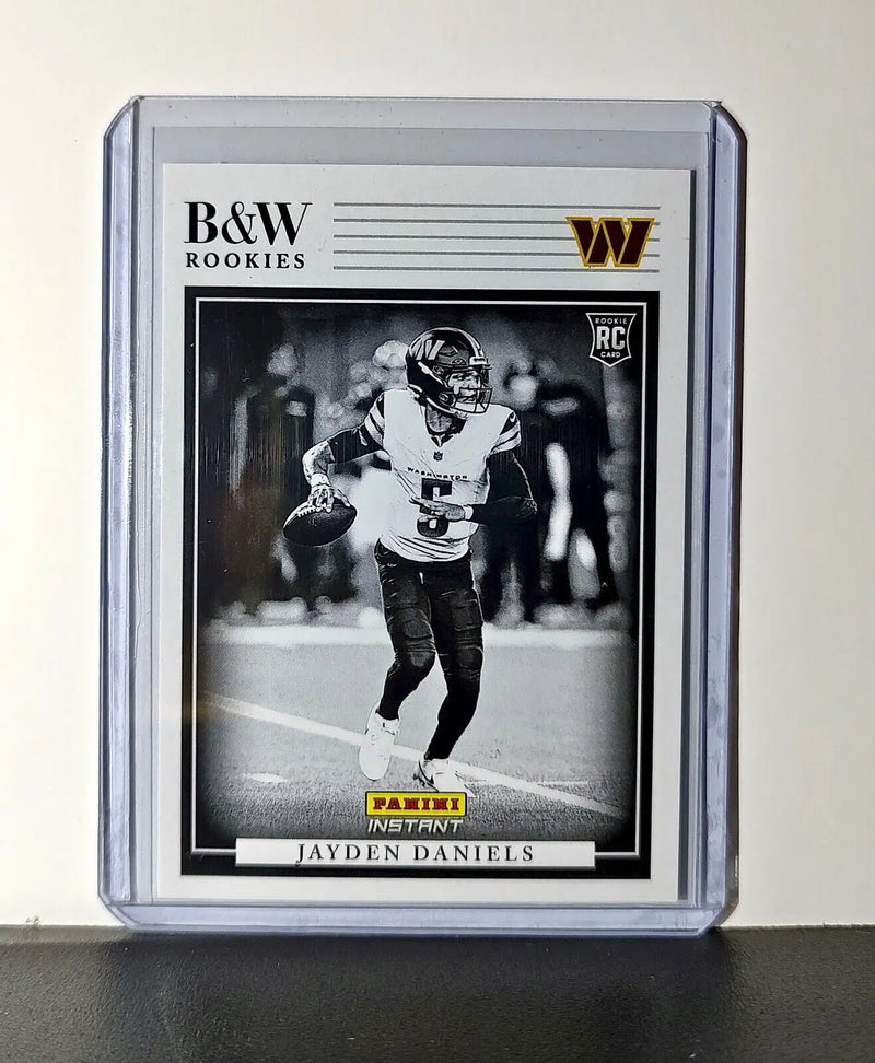 Jayden Daniels 2024 Panini NFL #2 Black & White Rookies Card Commanders 1 of 680