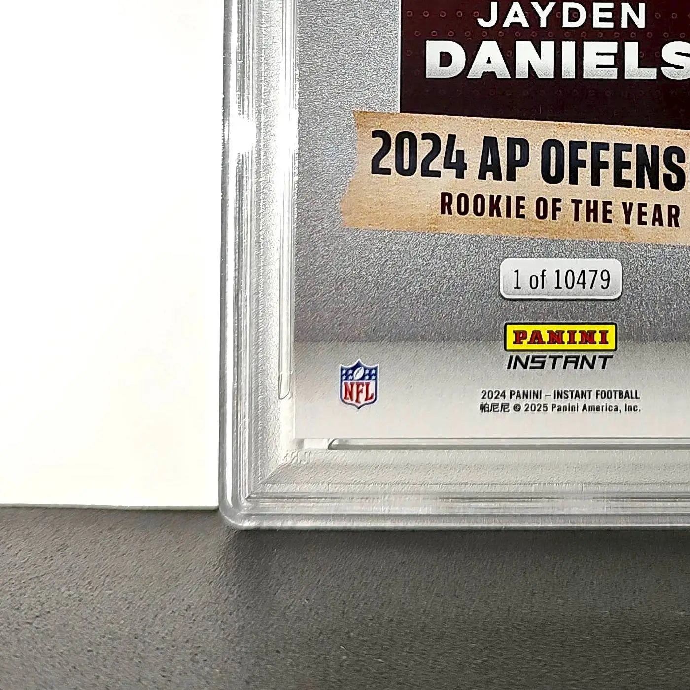 Jayden Daniels 2024 Panini NFL AP Offensive Rookie of the Year Commanders PSA 10