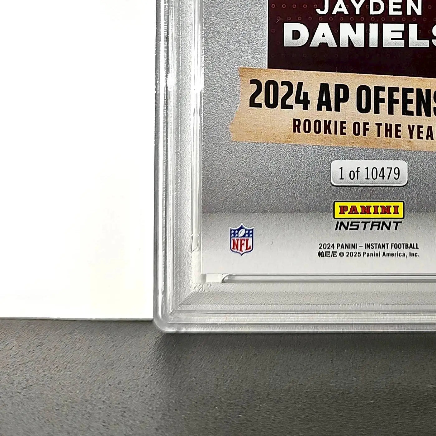 Jayden Daniels 2024 Panini NFL AP Offensive Rookie of the Year Commanders PSA 9