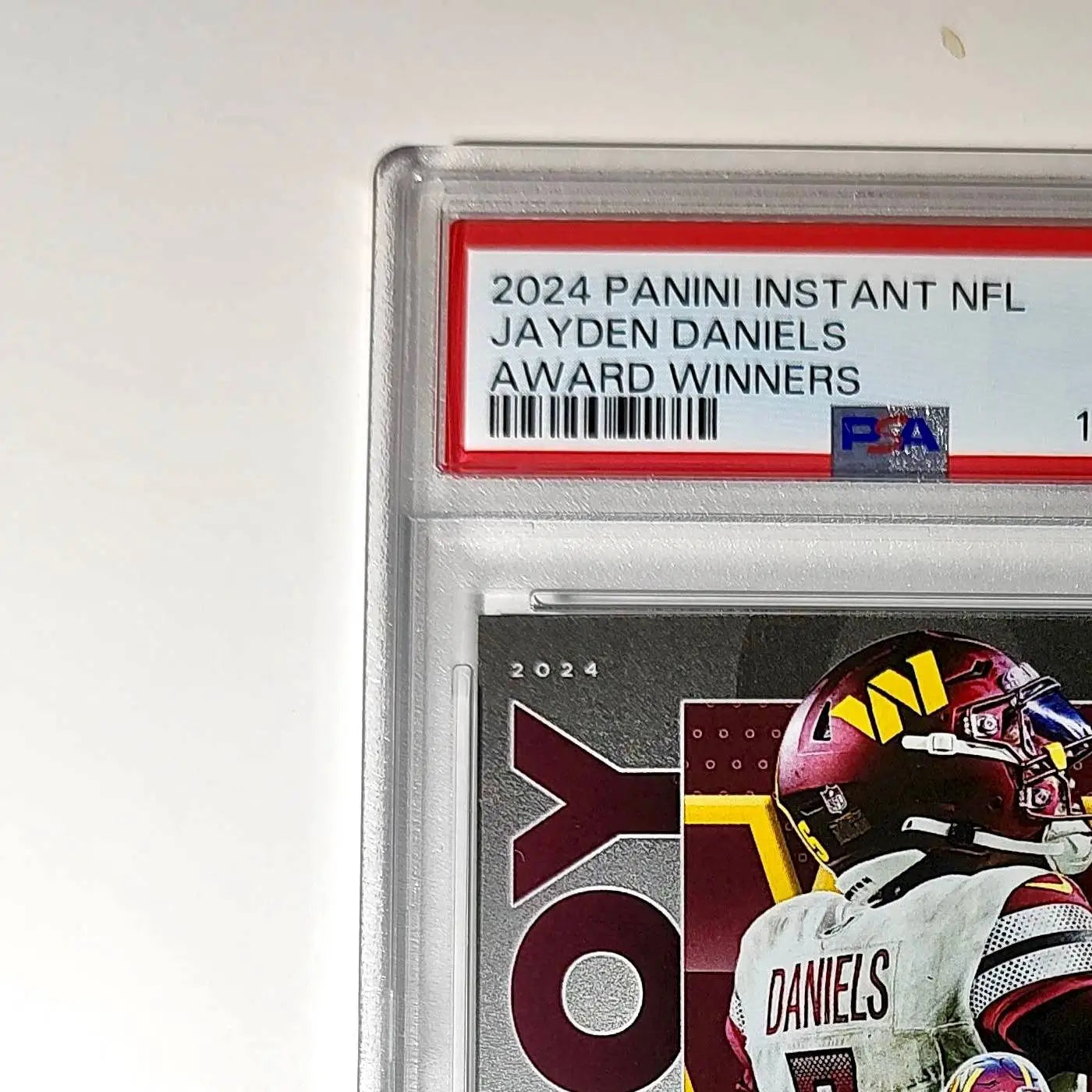 Jayden Daniels 2024 Panini NFL AP Offensive Rookie of the Year Commanders PSA 10