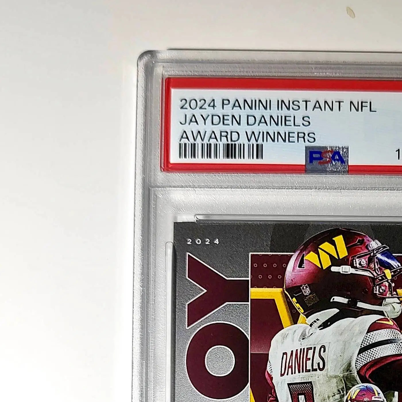 Jayden Daniels 2024 Panini NFL AP Offensive Rookie of the Year Commanders PSA 10