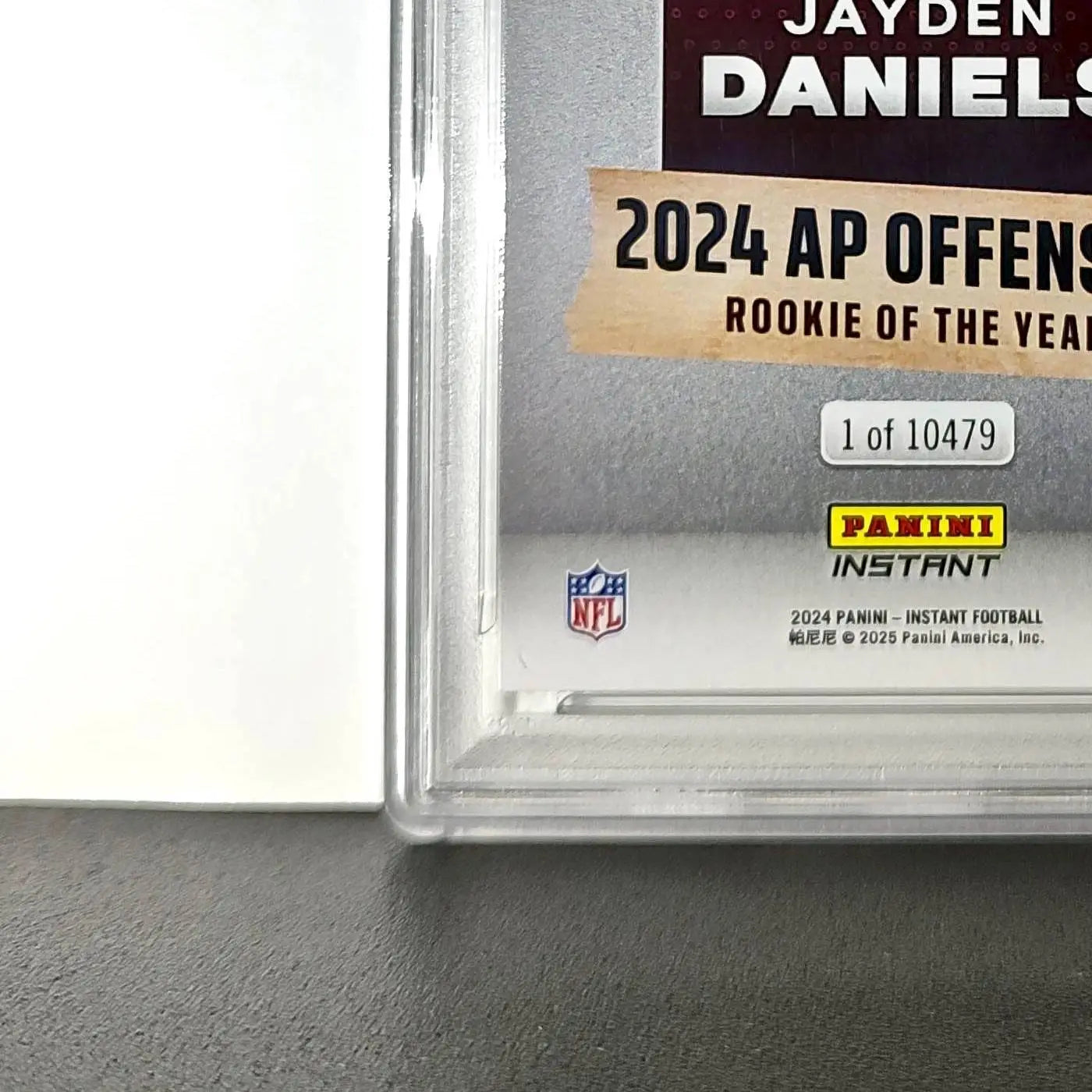 Jayden Daniels 2024 Panini NFL AP Offensive Rookie of the Year Commanders PSA 10