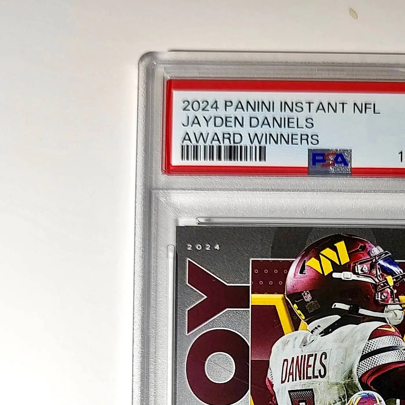 Jayden Daniels 2024 Panini NFL AP Offensive Rookie of the Year Commanders PSA 10