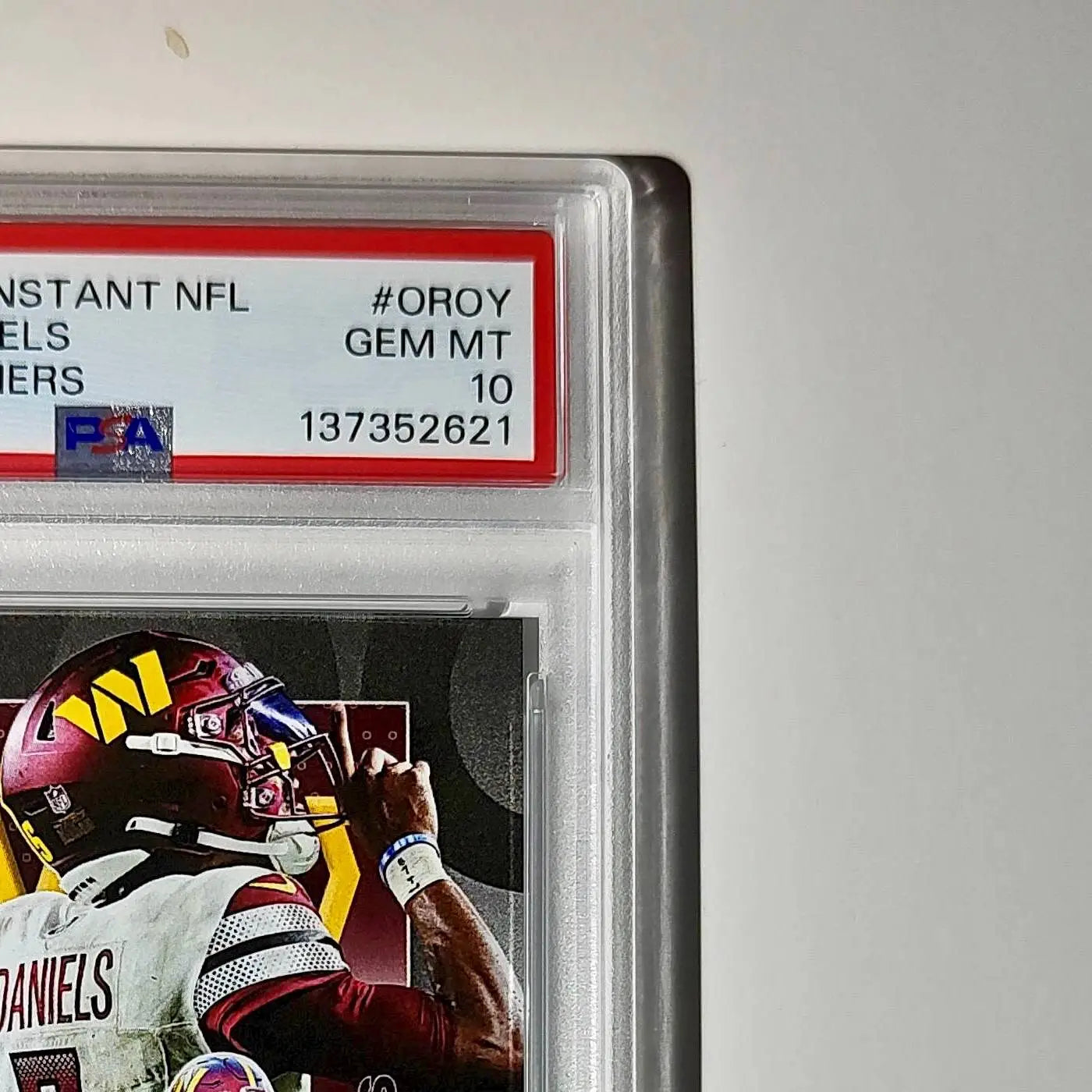 Jayden Daniels 2024 Panini NFL AP Offensive Rookie of the Year Commanders PSA 10
