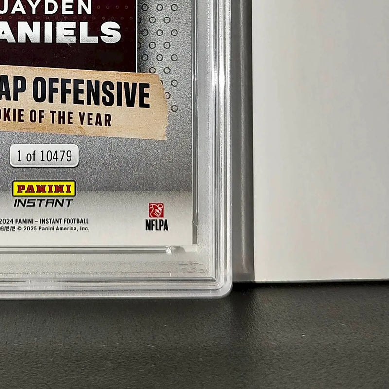 Jayden Daniels 2024 Panini NFL AP Offensive Rookie of the Year Commanders PSA 10