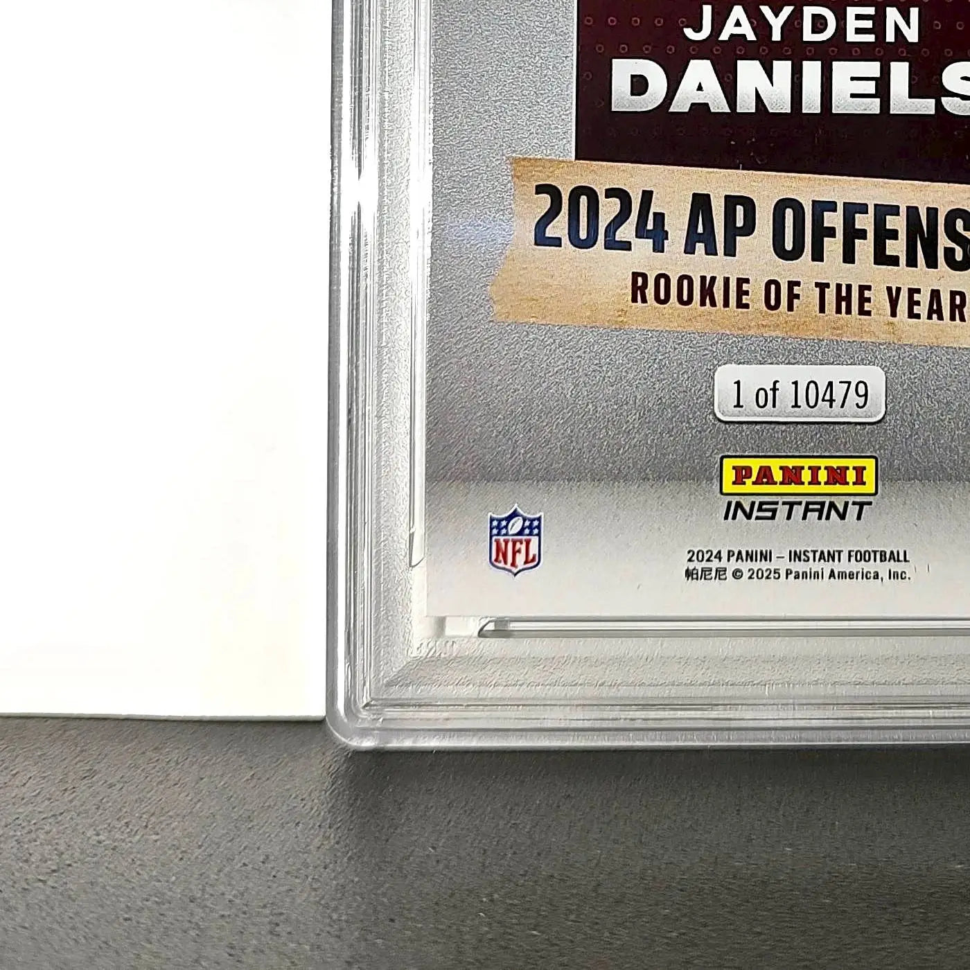 Jayden Daniels 2024 Panini NFL AP Offensive Rookie of the Year Commanders PSA 10