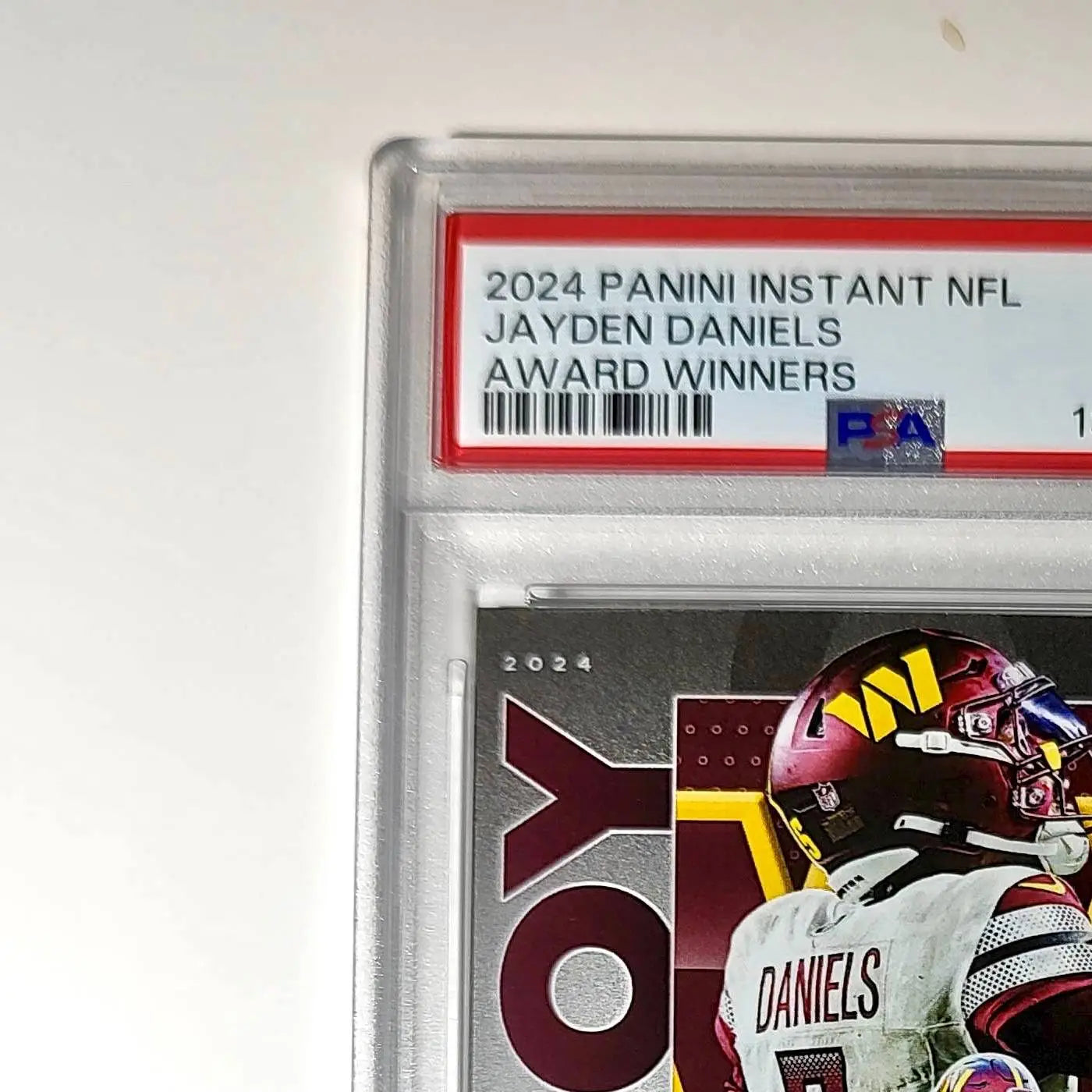 Jayden Daniels 2024 Panini NFL AP Offensive Rookie of the Year Commanders PSA 10