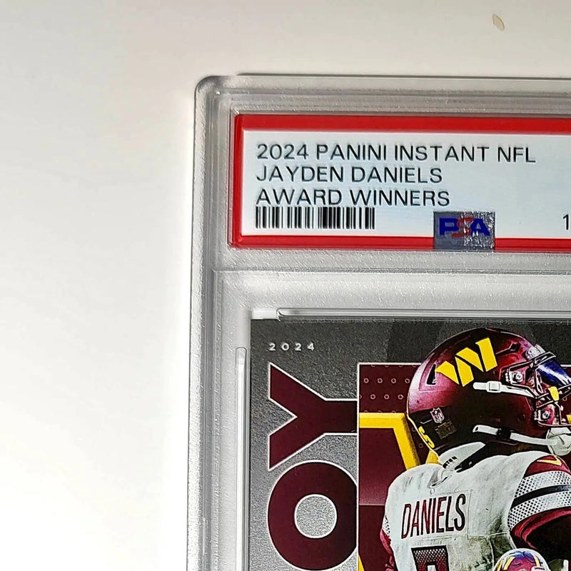Jayden Daniels 2024 Panini NFL AP Offensive Rookie of the Year Commanders PSA 10