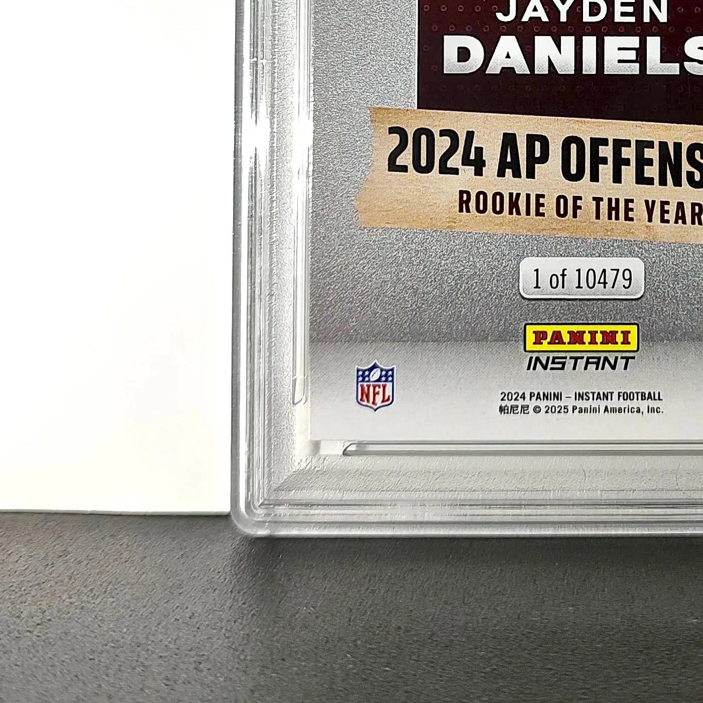 Jayden Daniels 2024 Panini NFL AP Offensive Rookie of the Year Commanders PSA 10