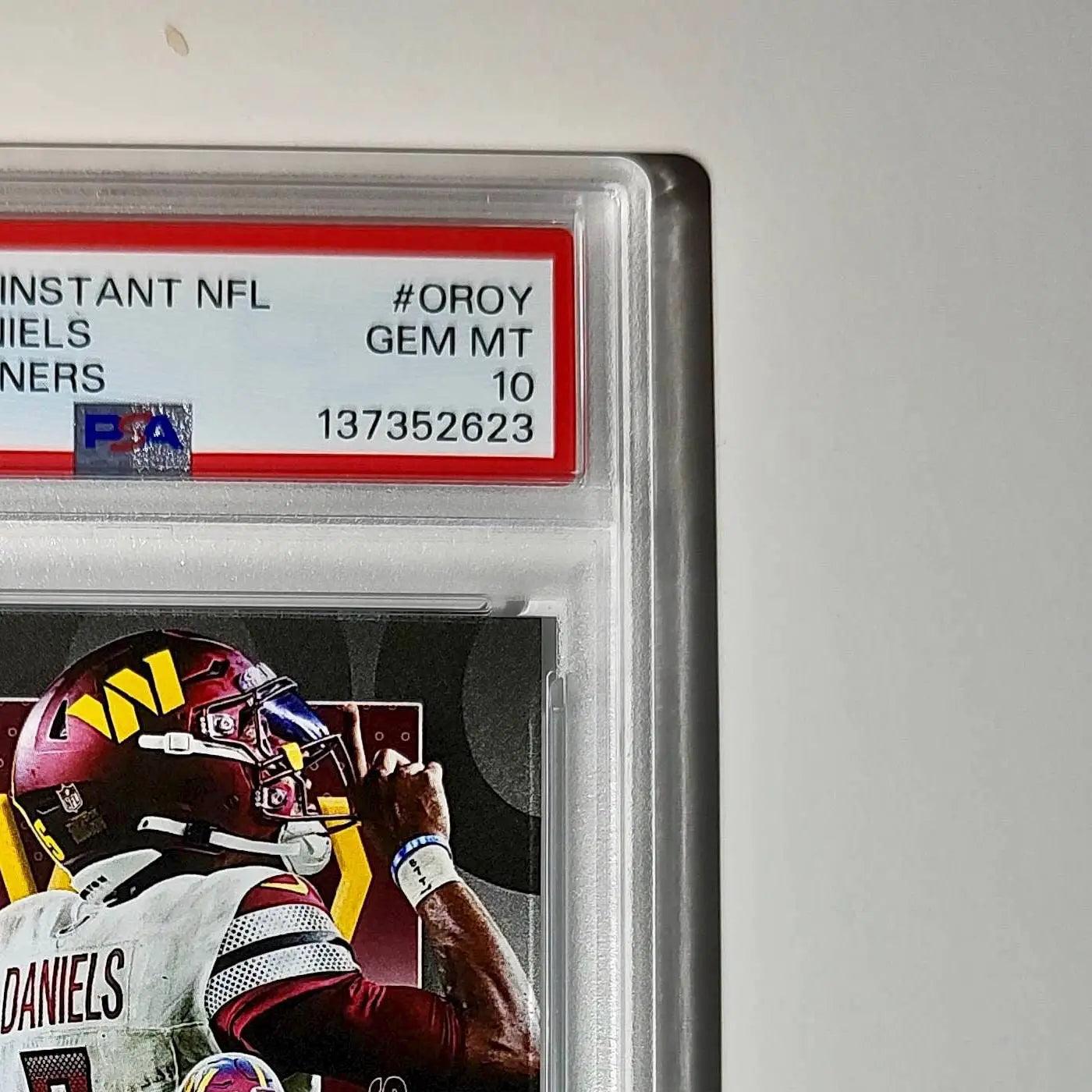 Jayden Daniels 2024 Panini NFL AP Offensive Rookie of the Year Commanders PSA 10