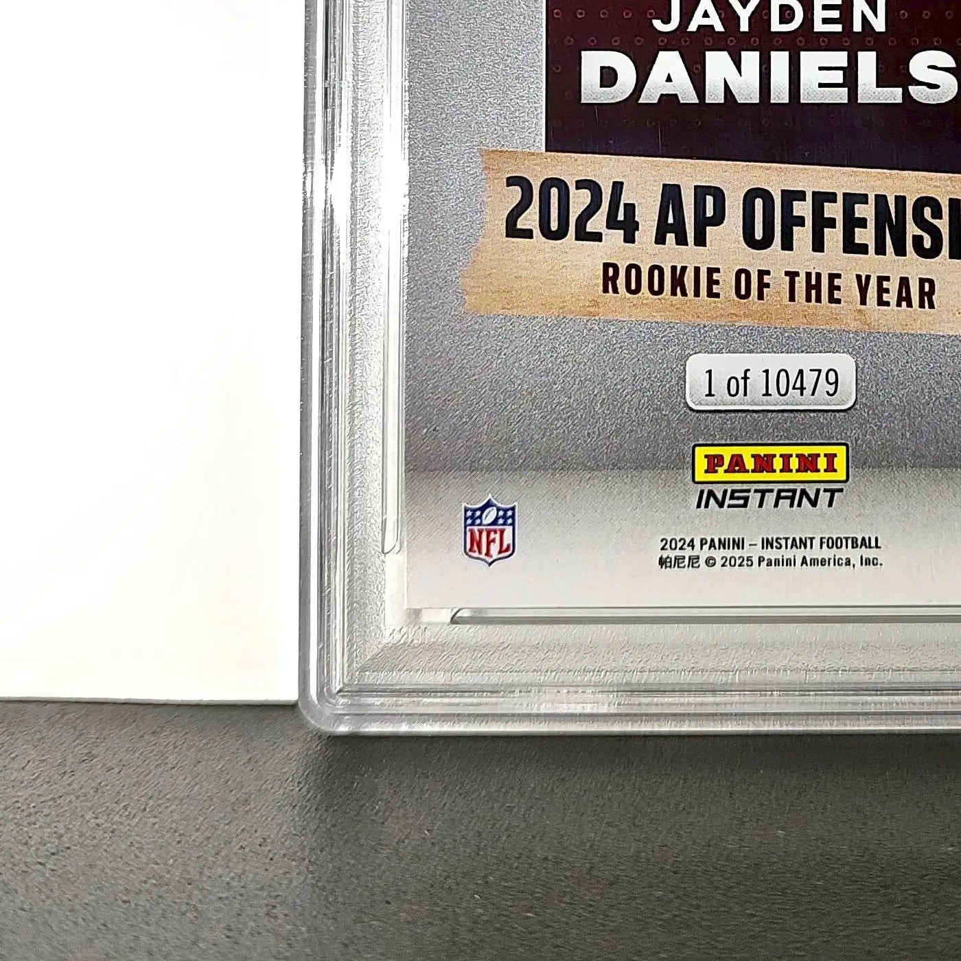Jayden Daniels 2024 Panini NFL AP Offensive Rookie of the Year Commanders PSA 10