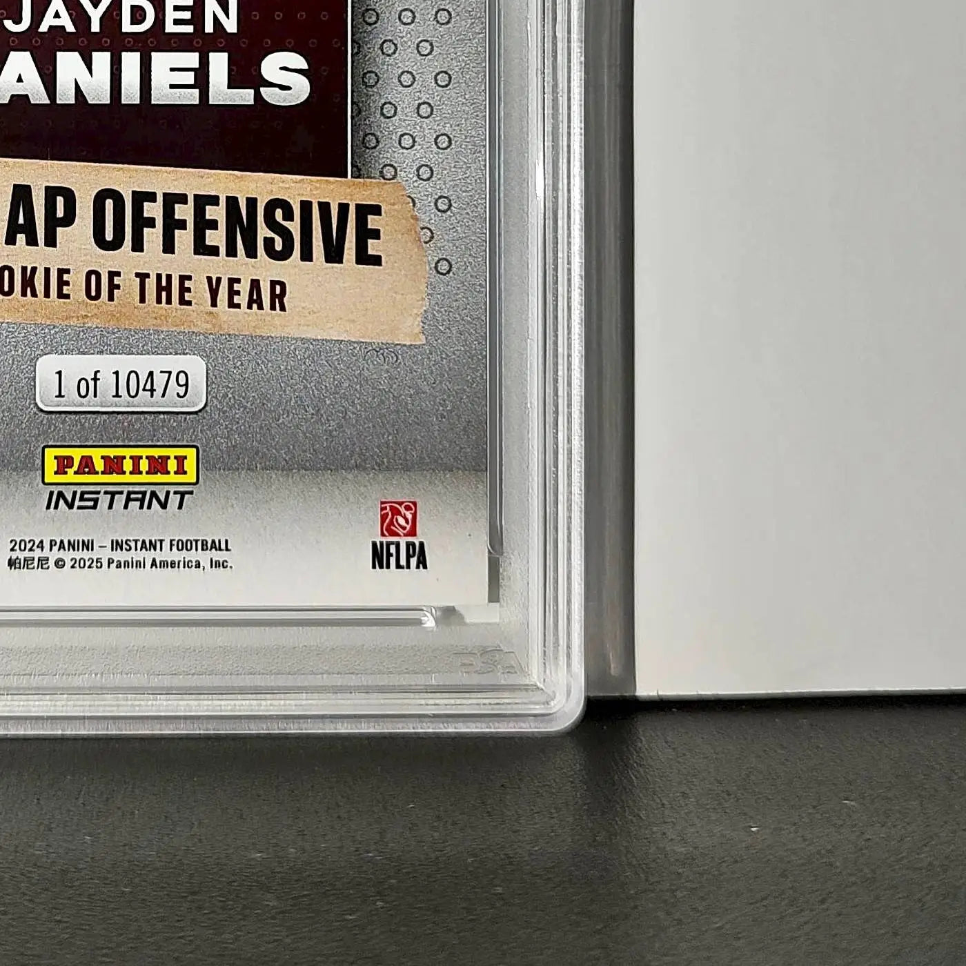 Jayden Daniels 2024 Panini NFL AP Offensive Rookie of the Year Commanders PSA 9