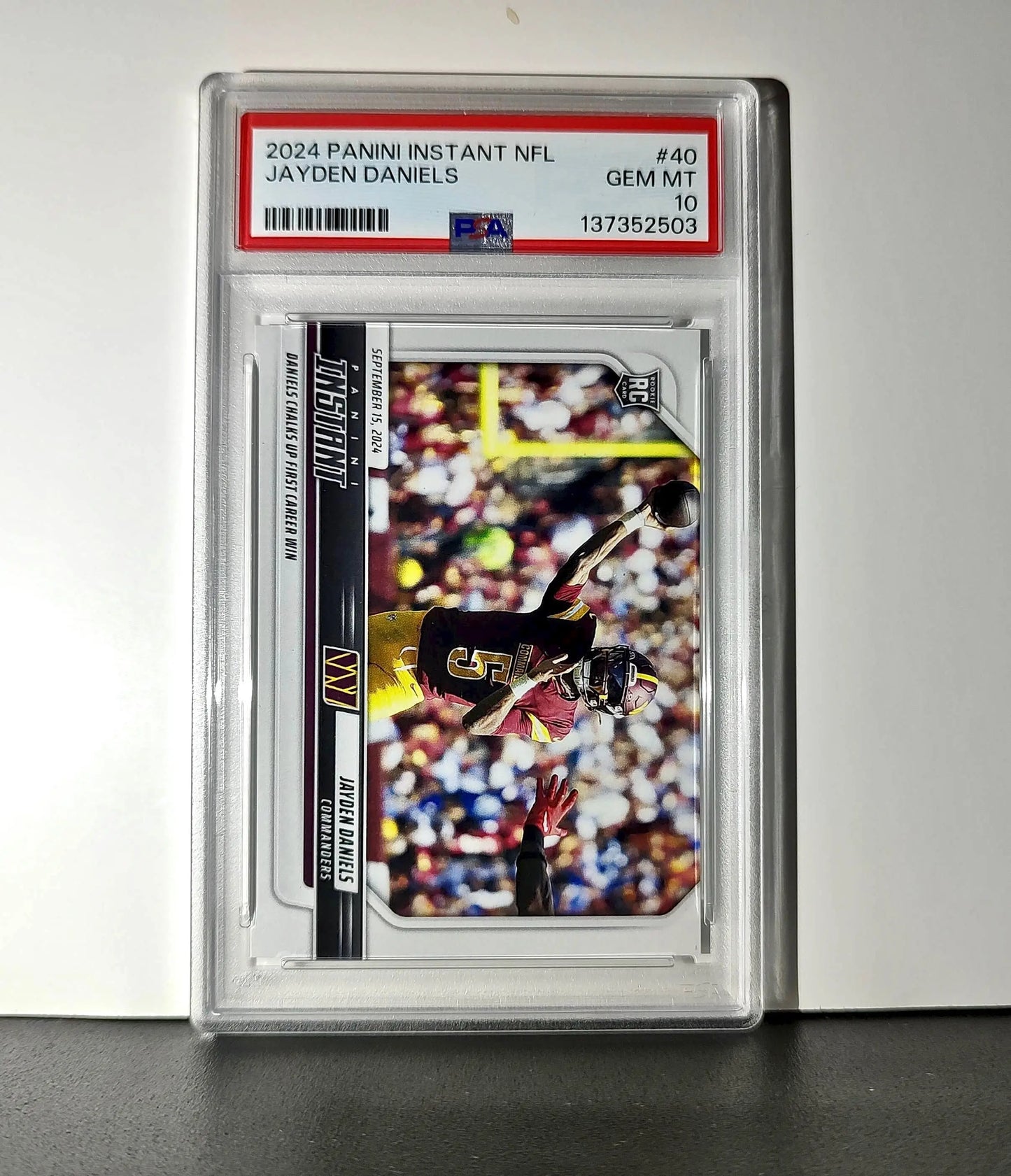 Jayden Daniels Rookie 2024 Panini Instant NFL #40 PSA 10 Gem Mint