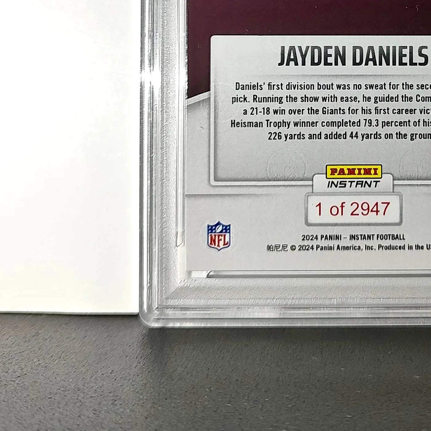 Jayden Daniels Rookie 2024 Panini Instant NFL #40 PSA 10 Gem Mint