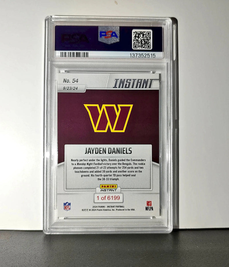 Jayden Daniels Rookie 2024 Panini Instant NFL #54 PSA 10 Gem Mint - Football Card Single