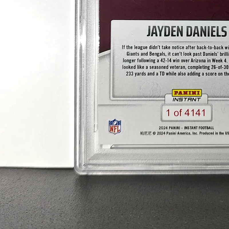 Jayden Daniels Rookie 2024 Panini Instant NFL #62 PSA 10 Gem Mint