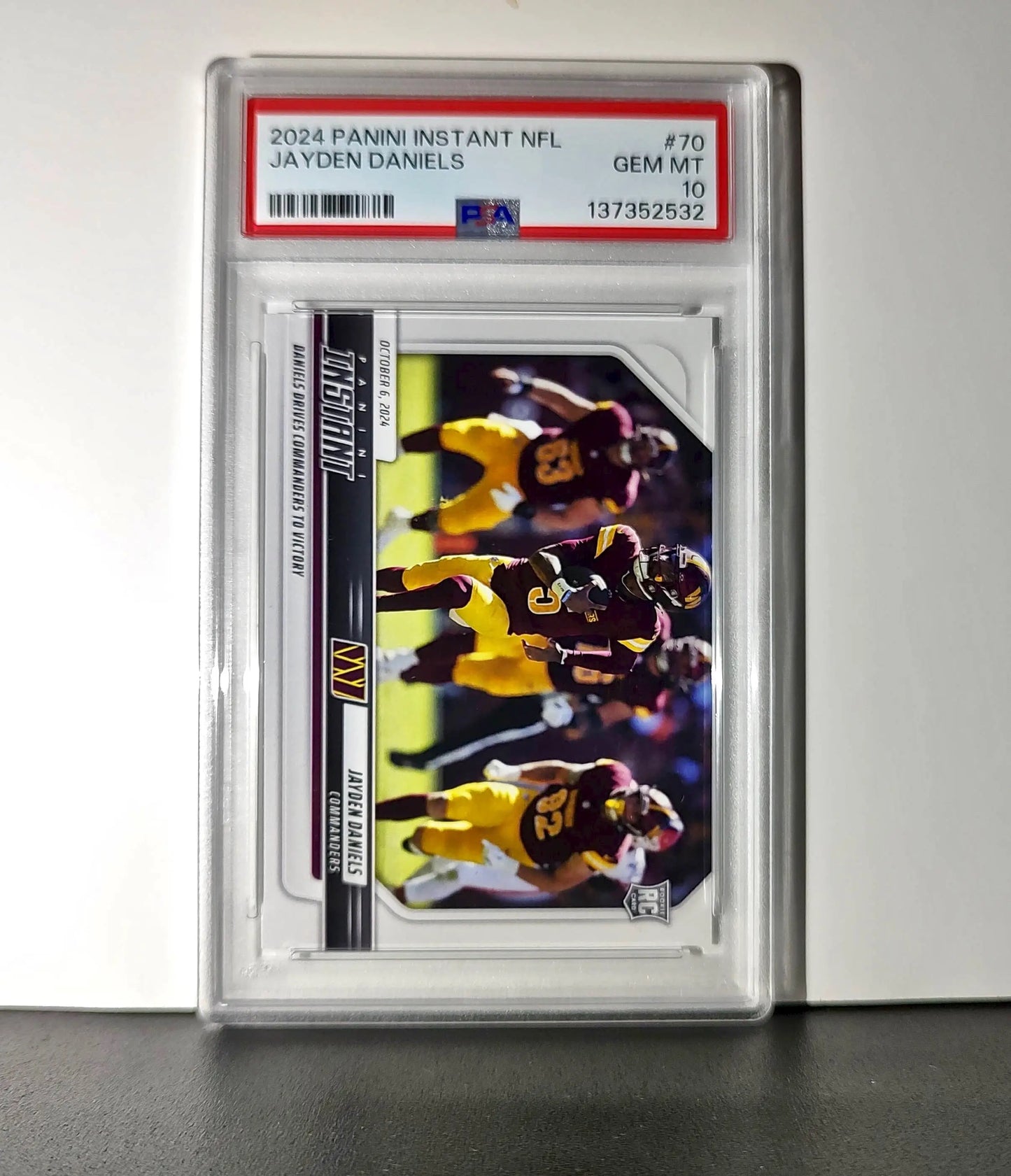 Jayden Daniels Rookie 2024 Panini Instant NFL #70 PSA 10 Gem Mint