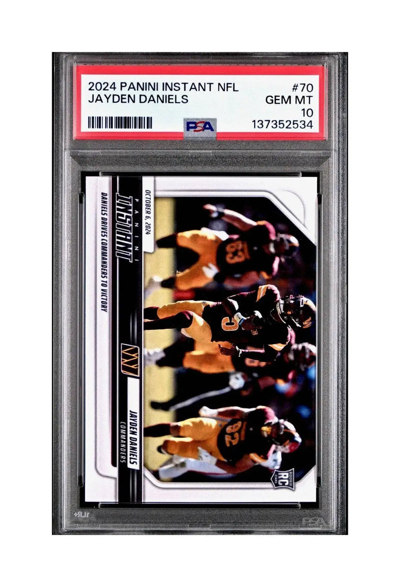 Jayden Daniels Rookie 2024 Panini Instant NFL #70 PSA 10 Gem Mint