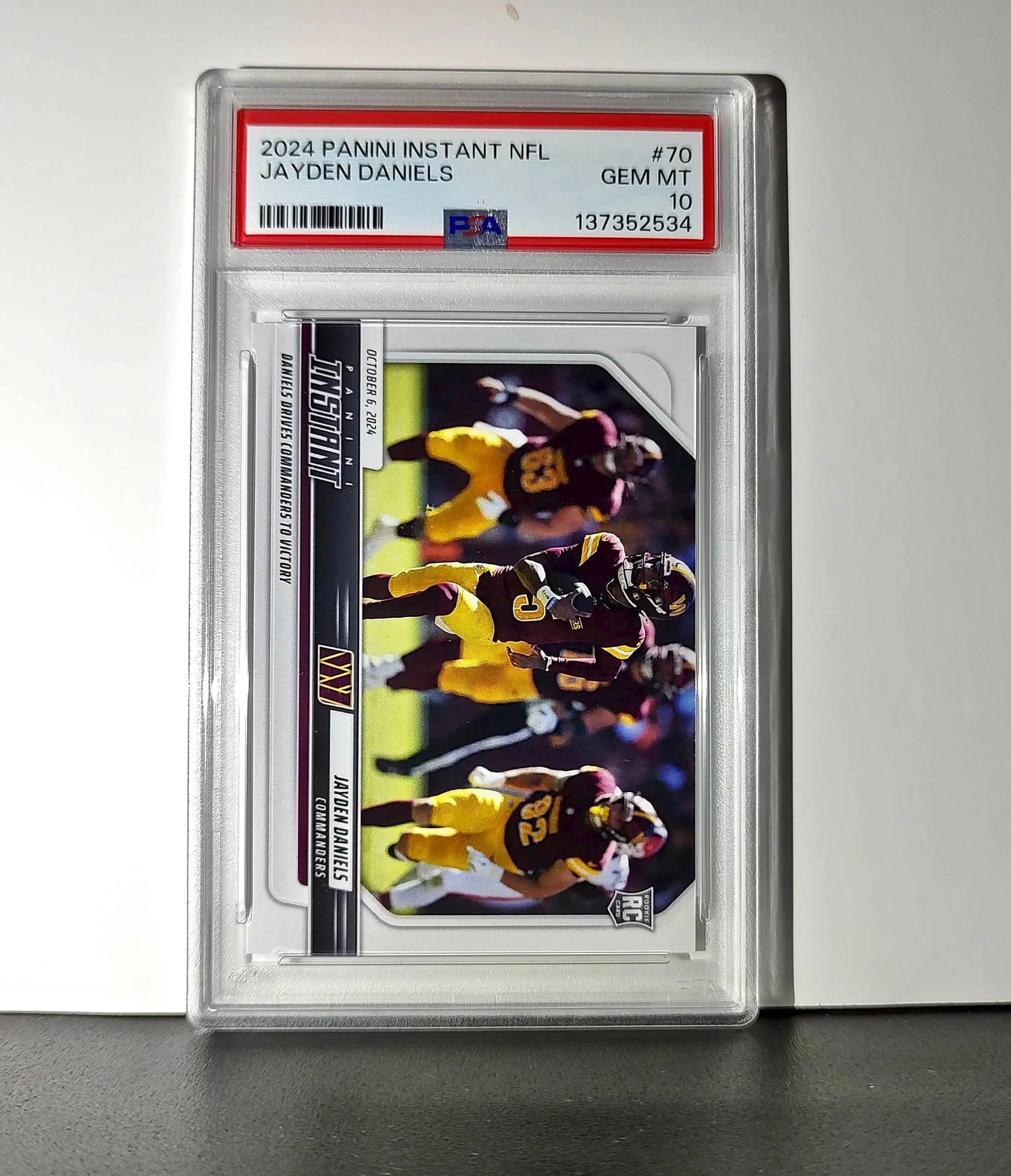 Jayden Daniels Rookie 2024 Panini Instant NFL #70 PSA 10 Gem Mint