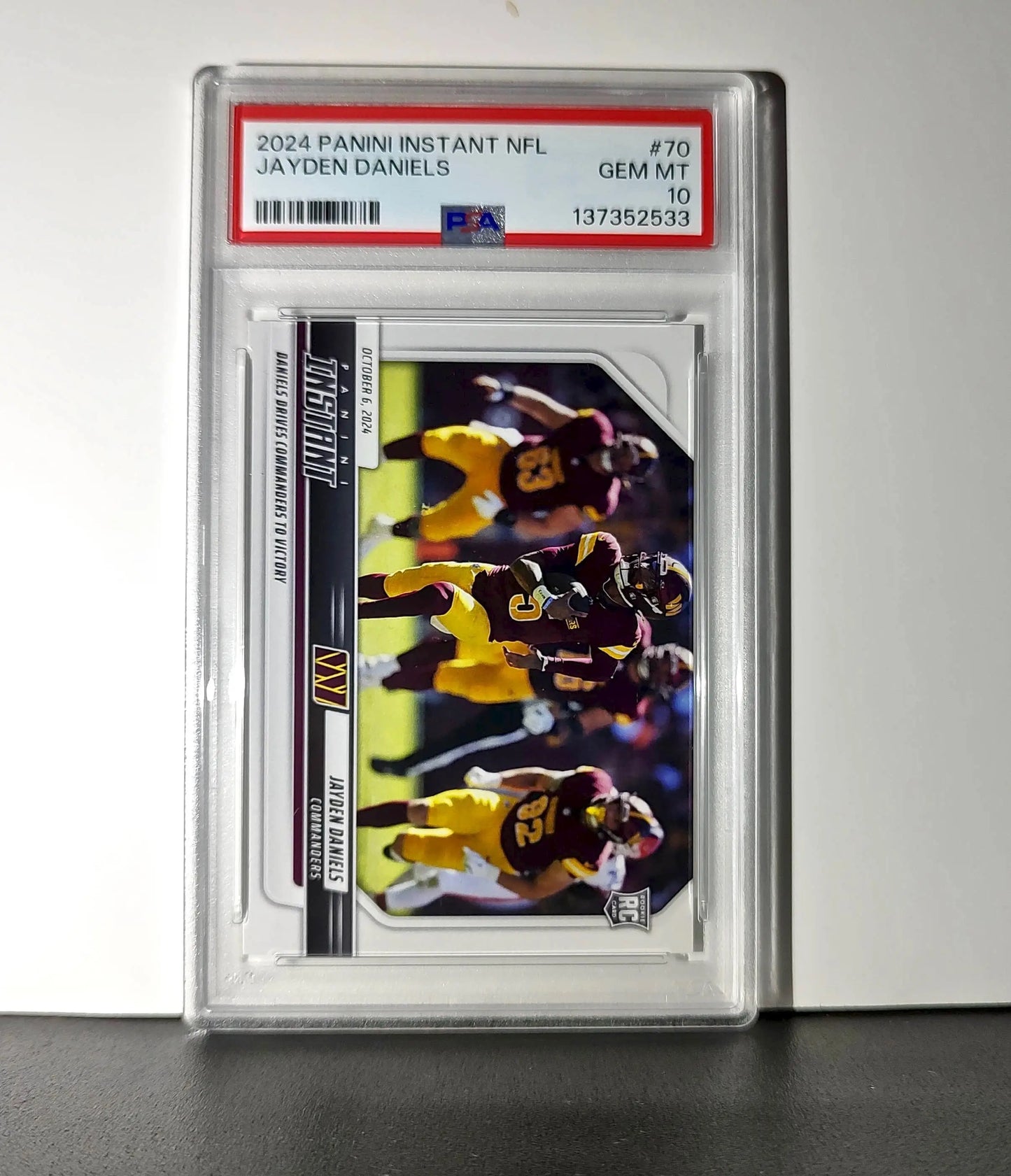Jayden Daniels Rookie 2024 Panini Instant NFL #70 PSA 10 Gem Mint