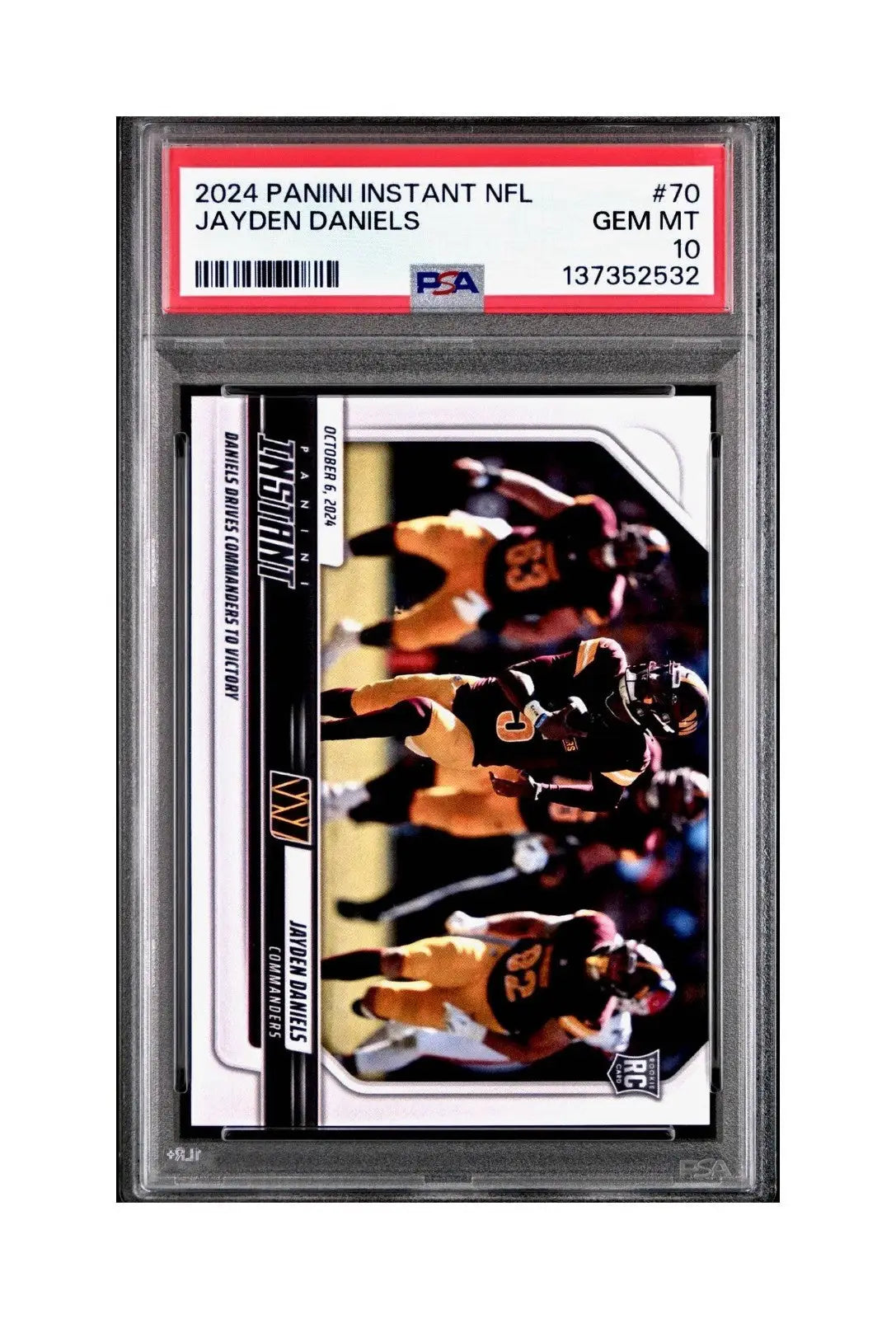 Jayden Daniels Rookie 2024 Panini Instant NFL #70 PSA 10 Gem Mint