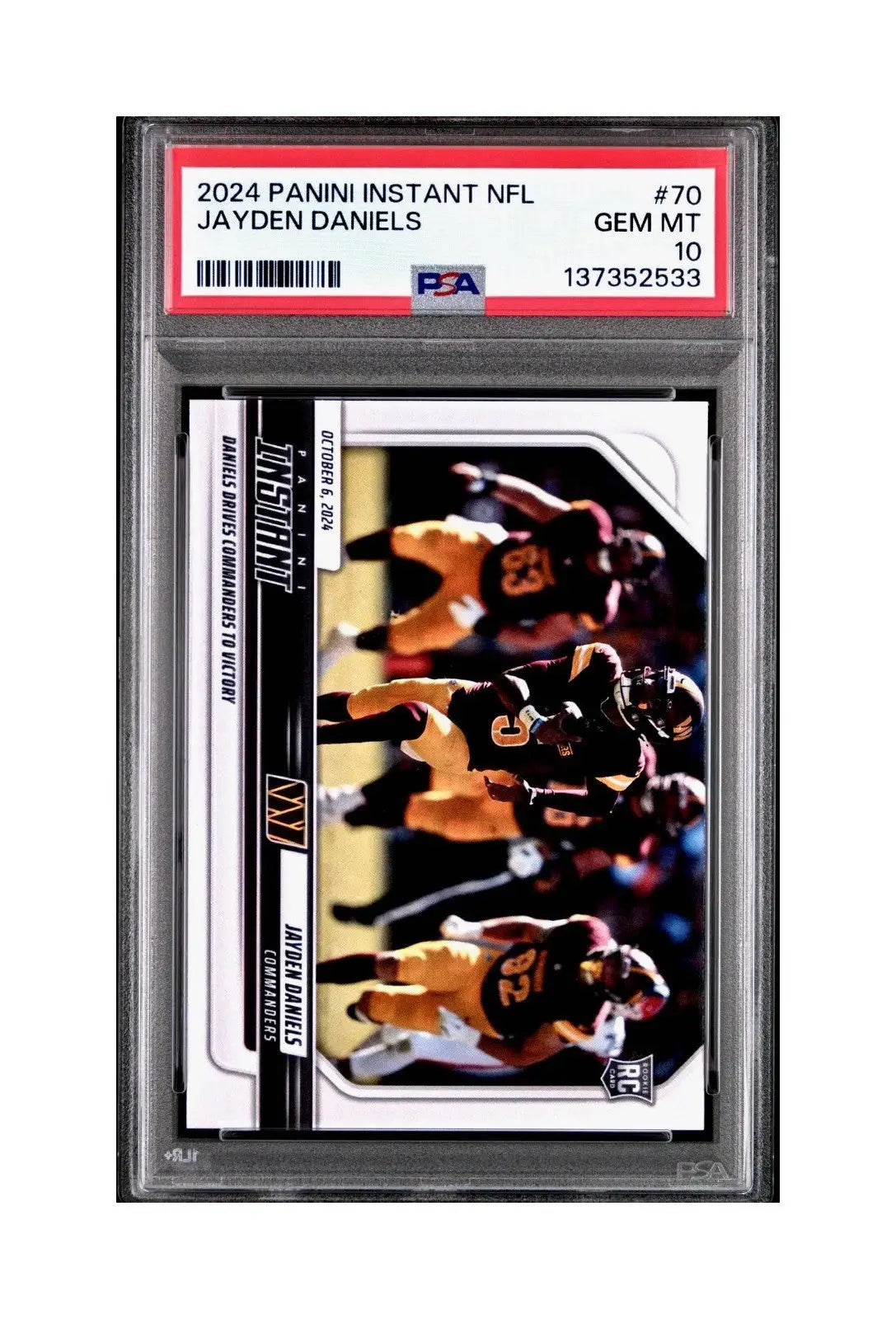 Jayden Daniels Rookie 2024 Panini Instant NFL #70 PSA 10 Gem Mint
