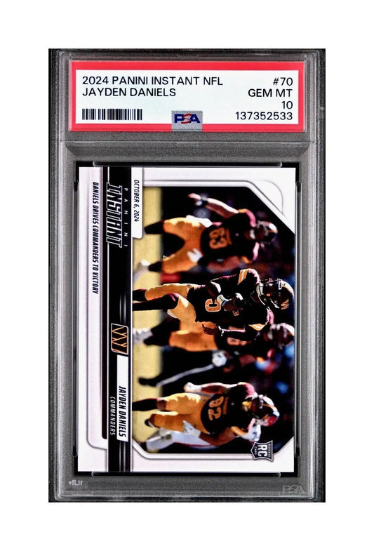 Jayden Daniels Rookie 2024 Panini Instant NFL #70 PSA 10 Gem Mint