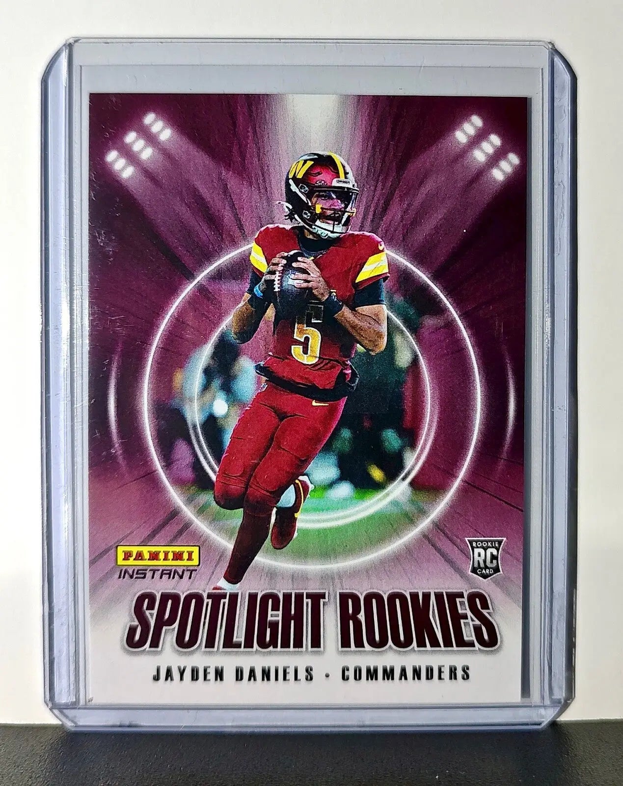 Jayden Daniels Rookie 2024 Panini Spotlight Rookies NFL #2 Commanders 1 of 1426 - Football Card Single