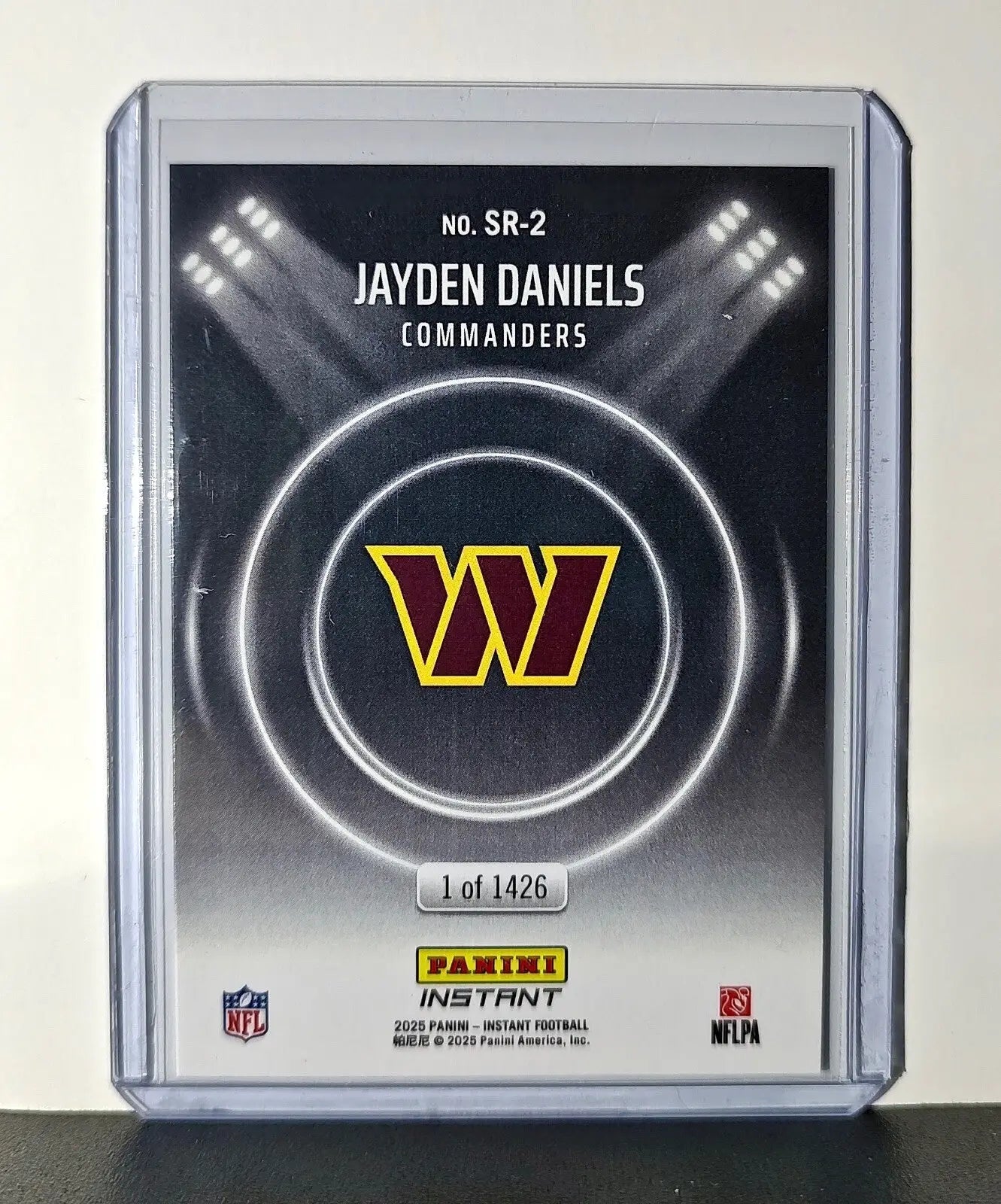 Jayden Daniels Rookie 2024 Panini Spotlight Rookies NFL #2 Commanders 1 of 1426 - Football Card Single