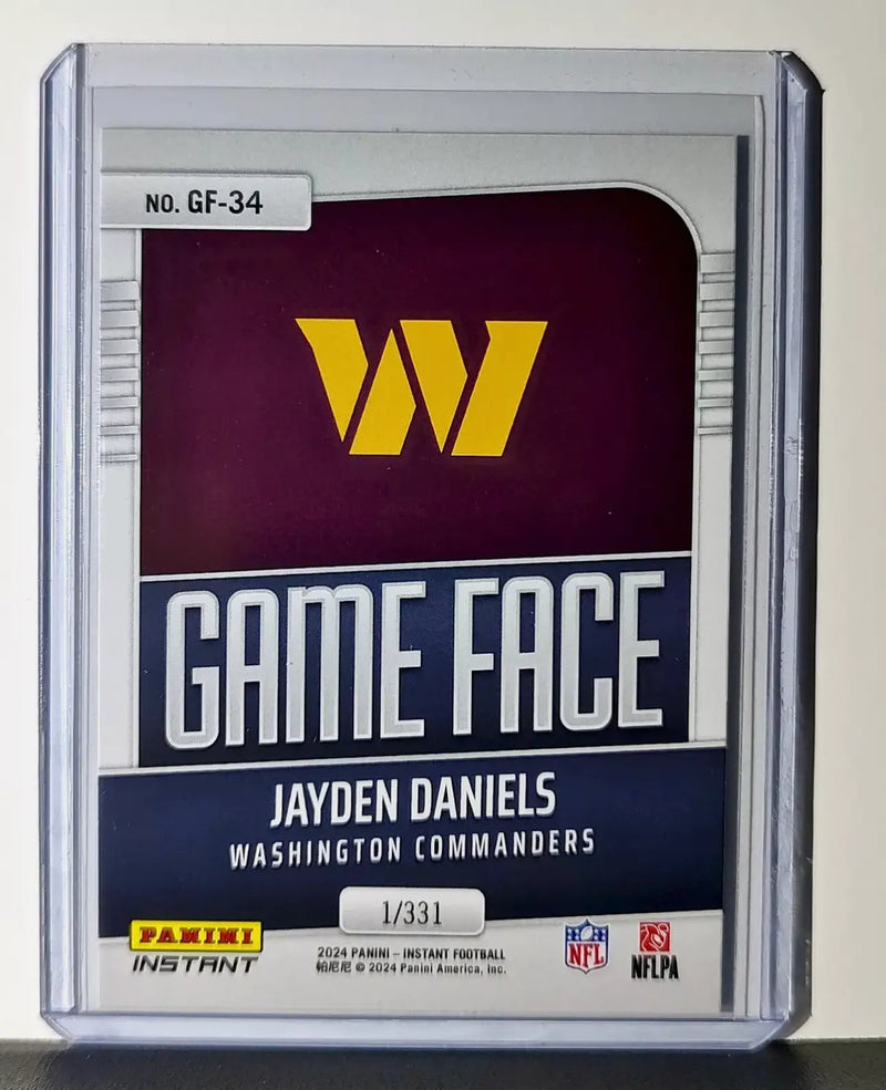 Jayden Daniels Rookie Panini NFL Football Cards Set of 5 with Acrylic Display