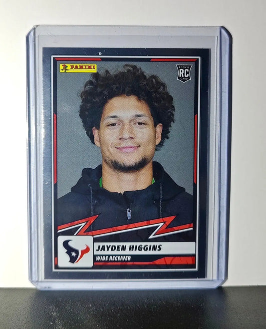 Jayden Higgins Rookie 2025 Panini NFL #82 Foil Sticker Card Houston Texans - Football Card Single
