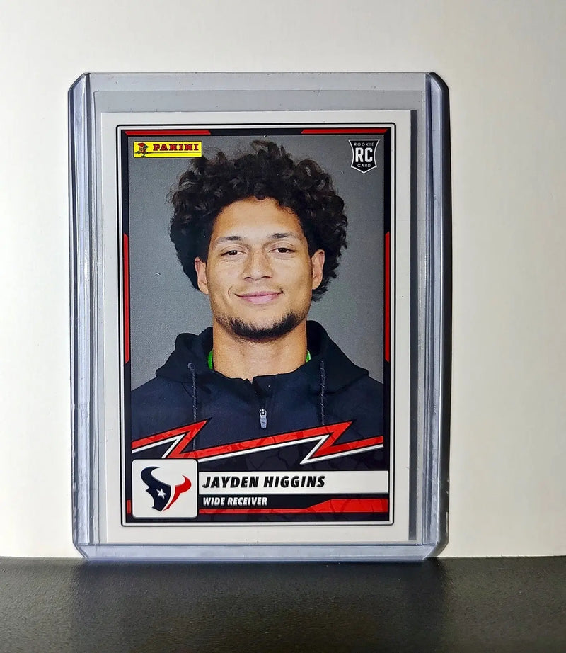 Jayden Higgins Rookie 2025 Panini NFL #82 Sticker Card Houston Texans