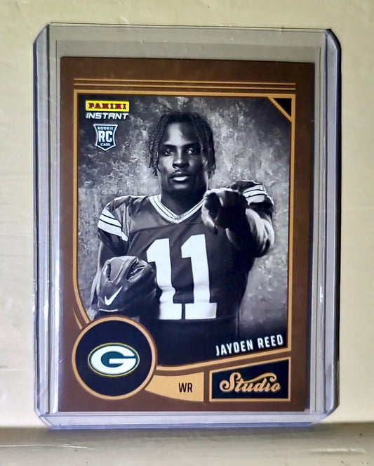 Jayden Reed 2023 Panini NFL Studio Rookies #25 Rookie Card 1/370 - Football Card Single