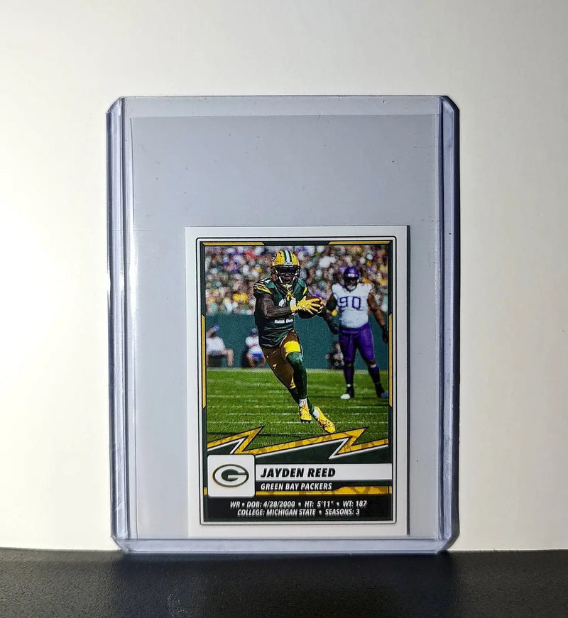 Jayden Reed 2025 Panini NFL #394 Sticker Green Bay Packers