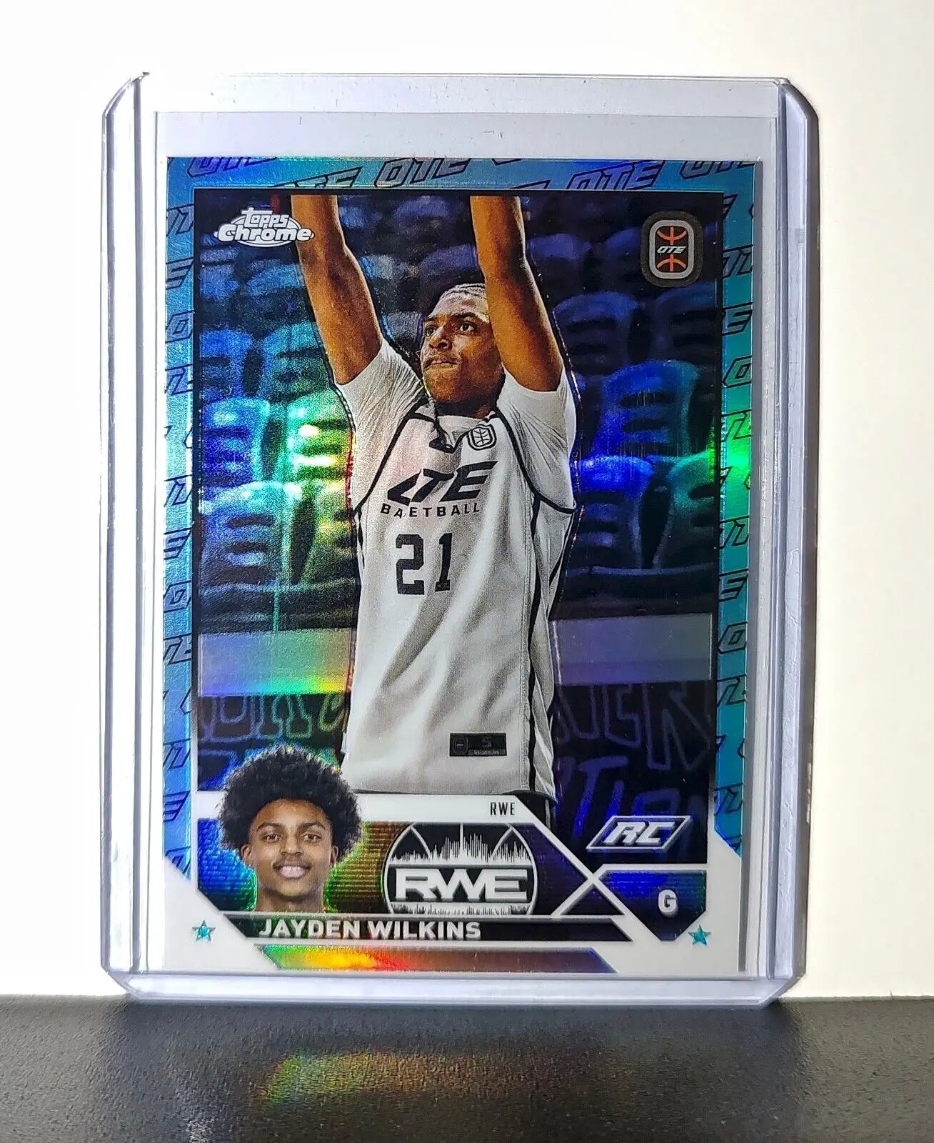 Jayden Wilkins Rookie OTE Refractor 2023-24 Topps Chrome Overtime #60 RWE