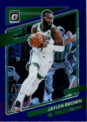 Jaylen Brown - 2021-22 Donruss Optic - #19 - Purple Basketball - Basketball Card Single