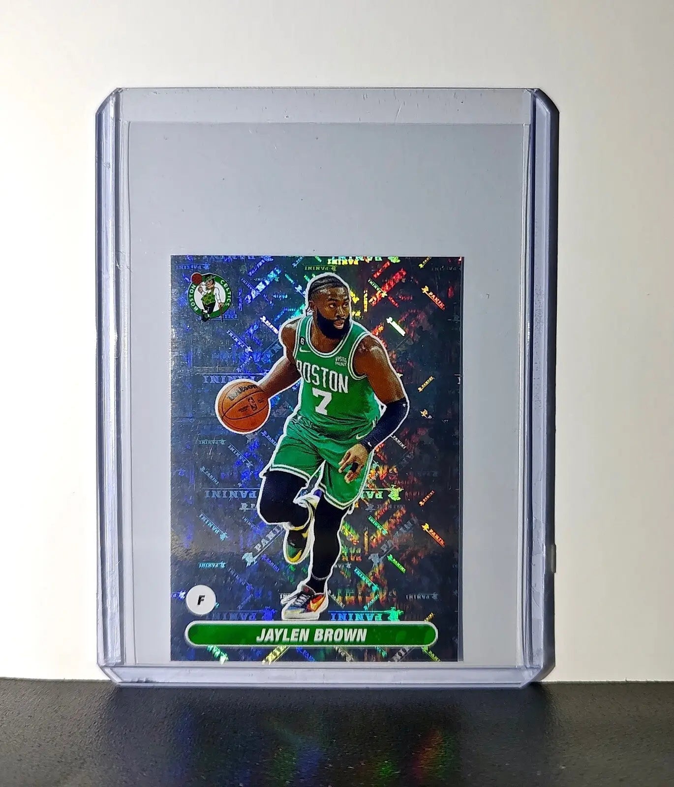Jaylen Brown 2023-24 Panini NBA #115 Foil Sticker Card Boston Celtics - Basketball Card Single