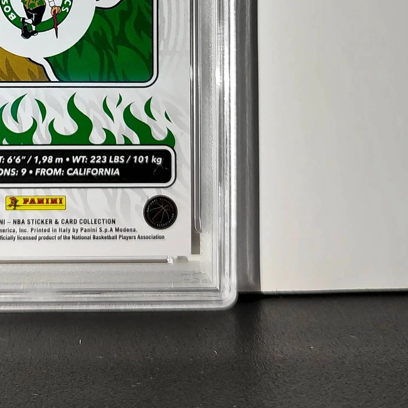 Jaylen Brown 2024-25 Panini NBA #18 Sticker 41/50 Orange Foil PSA 8 NM-MT