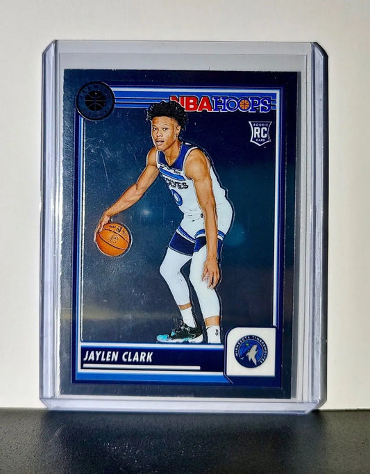Jaylen Clark 2023-24 Panini Premium Stock NBA Hoops #189 Rookie Timberwolves - Basketball Card Single