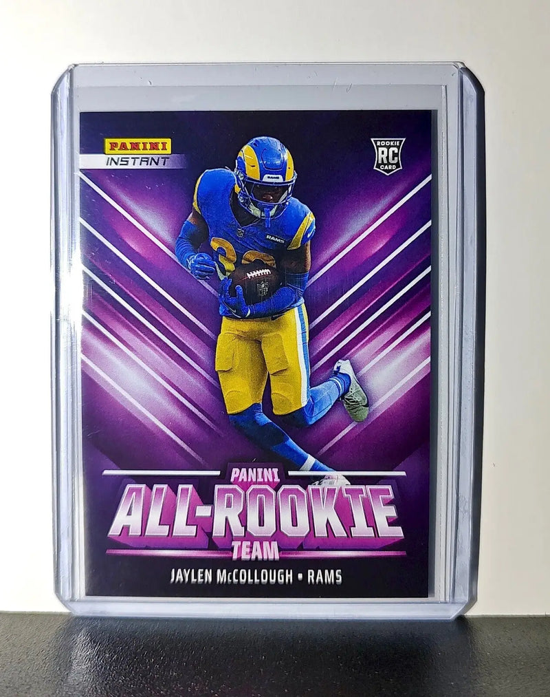Jaylen McCollough Rookie 2024 Panini NFL #23 All-Rookie LA Rams 1 of 314 - Football Card Single